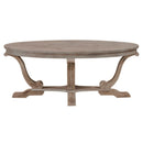 Greystone Mill Oval Cocktail Table in Stone White image
