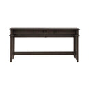 Paradise Valley Console Bar Table in Saddle Brown image