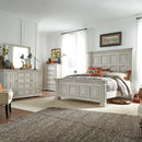 Big Valley King Panel Bed, Dresser & Mirror, Chest image