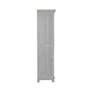 River Place Armoire in Riverstone White and Tobacco image