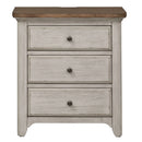 Farmhouse Reimagined Drawer Nightstand in Antique White image