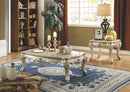 Ranita Marble & Champagne Coffee Table