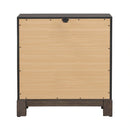 Modern Edge Nightstand w/ Charging Station in Caffe image