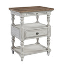 Farmhouse Reimagined Drawer Nightstand in Antique White image