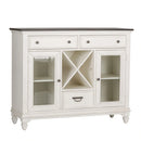 Allyson Park Buffet in White with Charcoal image