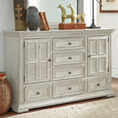 Big Valley 2 Door 6 Drawer Dresser image