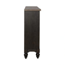 Americana Farmhouse Hall Buffet in Dusty Taupe & Black image