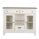 Allyson Park Buffet in White with Charcoal image