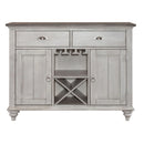 Ocean Isle Buffet in Antique White with Weathered Pine image