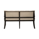 Americana Farmhouse Uph Shelter Dining Bench in Dusty Taupe & Black image