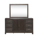 Modern Edge Dresser & Mirror image