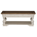 Morgan Creek Cocktail Table in Antique White image