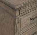 Liberty Furniture Town & Country Bedside Chest w/ Charging Station in Dusty Taupe