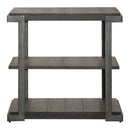 Modern View Tiered End Table in Gray image