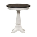 Allyson Park Chair Side Table in Wirebrushed White image