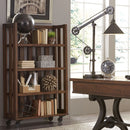 Arlington House Open Bookcase in Cobblestone Brown image