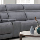 Cooper Armless Recliner P3 & ZG - Blue Gray image