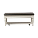 Allyson Park Rectangular Cocktail Table in Wirebrushed White image