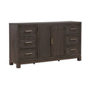 Modern Edge 2 Door 6 Drawer Dresser in Caffe image