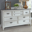 Allyson Park Drawer Dresser in Wirebrushed White image