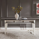 Allyson Park Console Bar Table in Wirebrushed White image