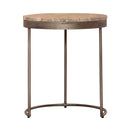Eclipse Nesting Tables in Greystone Marble Top w/ Pewter Metal image