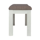 Brook Bay Uph Dining Bench in Textured White image