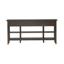 Paradise Valley Hall Console Table in Saddle Brown EST SHIP TIME APPX 4 WEEKS image