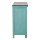 Kensington 3 Door Accent Cabinet in Turquoise image