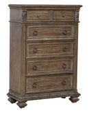 Liberty Furniture Carlisle Court 5 Drawer Chest in Chestnut with Dusty Wax image