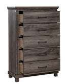 Liberty Furniture Lakeside Haven 5 Drawer Chest in Brownstone