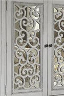 Liberty Furniture Abbey Park Mirrored Door Chest in Antique White