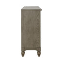 Americana Farmhouse 9 Drawer Dresser in Dusty Taupe and Black image