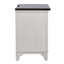 Allyson Park 2 Drawer Nightstand with Charging Station in White image
