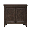 Paradise Valley 2 Door Bedside Chest with Charging Station in Saddle Brown image