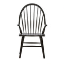 Hearthstone Ridge Windsor Back Arm Chair - Black image
