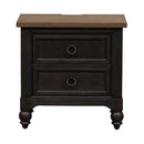 Americana Farmhouse 2 Drawer Nightstand in Black image