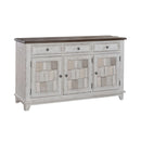 River Place Accent Server in Riverstone White & Tobacco image