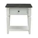 Allyson Park Drawer End Table in Wirebrushed White image
