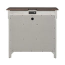 Ivy Hollow 3 Drawer Bedside Chest w/ Charging Station in Weathered Linen image