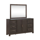 Modern Edge Dresser & Mirror image