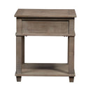 Parkland Falls End Table in Weathered Taupe image