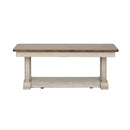 Farmhouse Reimagined Rectangular Cocktail Table in Antique White image