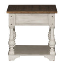 Morgan Creek End Table in Antique White image