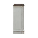 Magnolia Manor Accent Cabinet in Antique White & Weathered Bark EST SHIP TIME APPX 4 WEEKS image