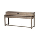 Parkland Falls Console Bar Table in Weathered Taupe image