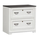 Allyson Park Bunching Lateral File Cabinet in Wirebrushed White image