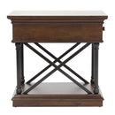 Tribeca Chairside Table in Cordovian Brown image