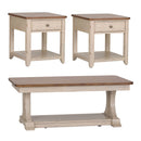 Farmhouse Reimagined 3 Piece Set (1-Cocktail 2-End Tables) image