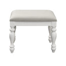 Summer House I Vanity Stool in Oyster White image
